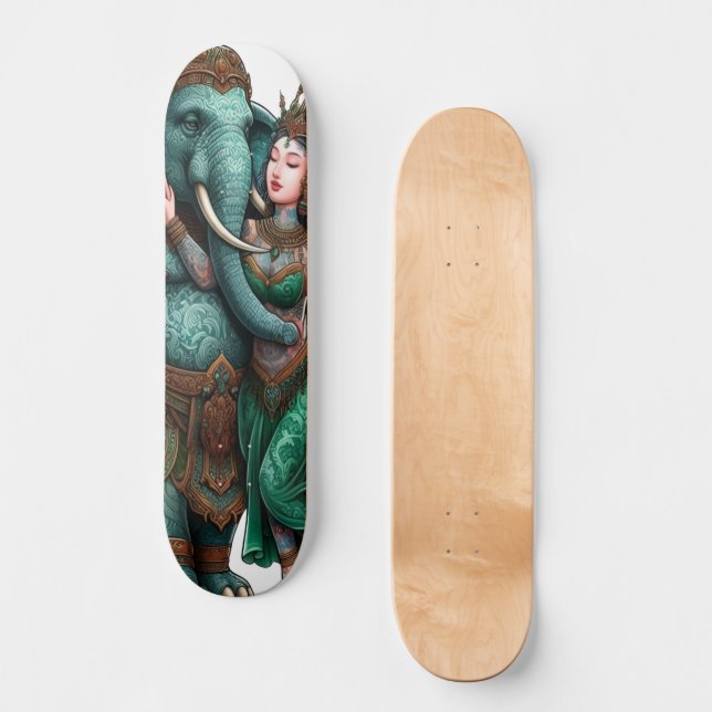 Jade Graphic Skateboard (Front)