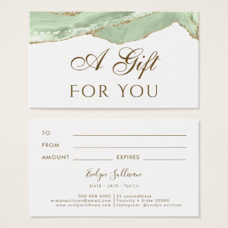 Jade Green Agate Gift Card