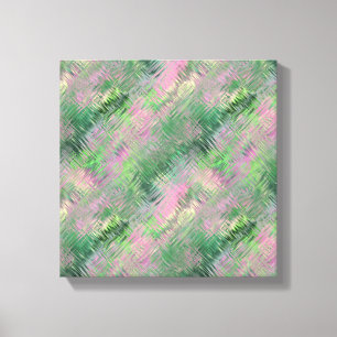 Jade Green Crystal Gel Pattern Canvas Print