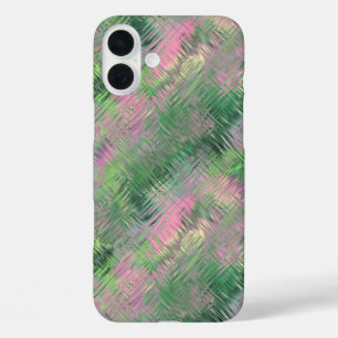 Jade Green Crystal Gel Pattern iPhone 16 Plus Case