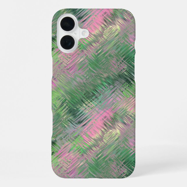 Jade Green Crystal Gel Pattern iPhone Case (Back)