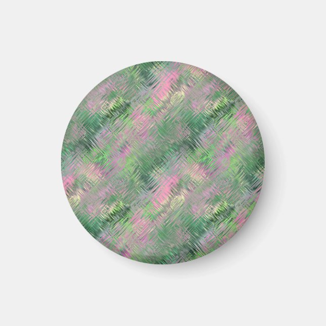 Jade Green Crystal Gel Pattern Magnet (Front)