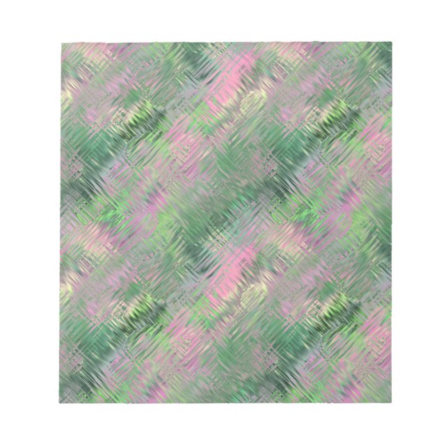 Jade Green Crystal Gel Pattern Notepad (Front)