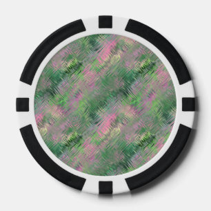 Jade Green Crystal Gel Pattern Poker Chips