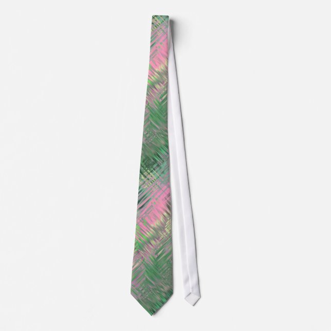 Jade Green Crystal Gel Pattern Tie (Front)