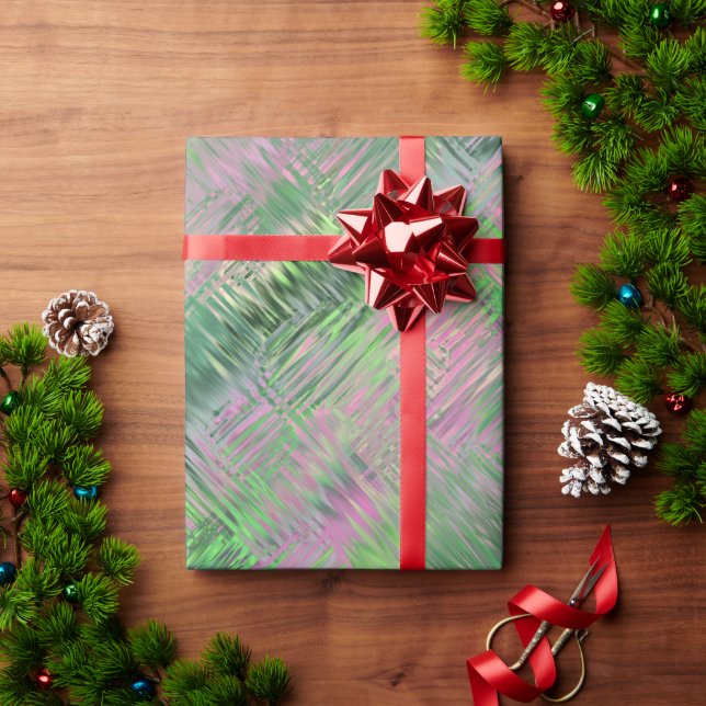 Jade Green Crystal Gel Pattern Wrapping Paper (Holiday Gift)