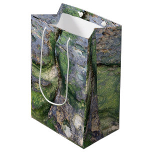 Jade Green Mossy Beach Rocks Toowoon Bay Medium Gift Bag