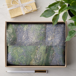 Jade Green Mossy Beach Rocks Toowoon Bay Tissue Paper