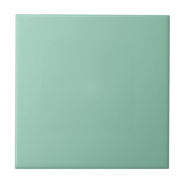 Jade Green Solid Colour Ceramic Tile (Front)