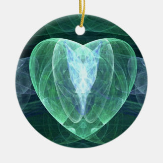 Jade Heart Ceramic Tree Decoration