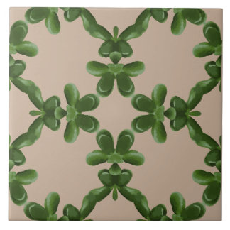 Jade Lattice in Beige Ceramic Tile