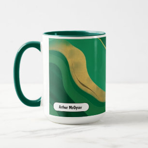 Jade Modern Aesthetic Emerald Mystic Swirl Mug