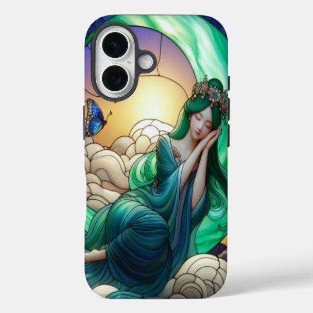Jade Moon Resting Cell Phone Case (Back)