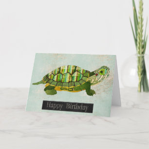 Jade Turtle  Birthday Card