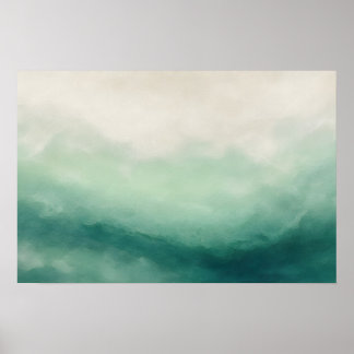 Jade Veil Soft Mineral Jade Wash Poster