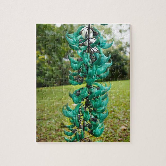 Jade Vine, Botanical Garden, Maui, Hawaii, USA Jigsaw Puzzle (Vertical)
