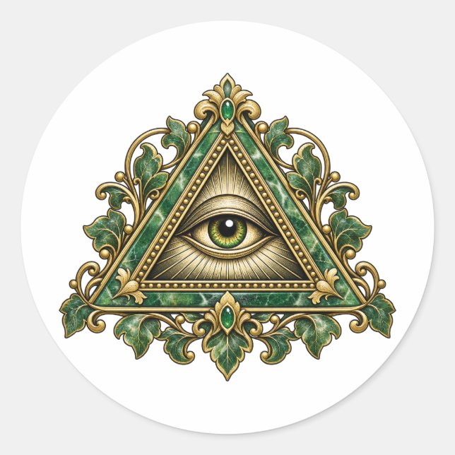 Jade Vine Eye Sticker (Front)