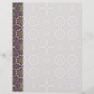 Jade & Violet Kaleidoscope Pattern