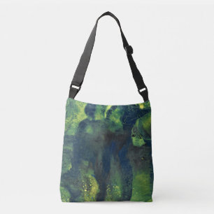 Jaded Lover 1 Deep Green Abstract Tote Bag