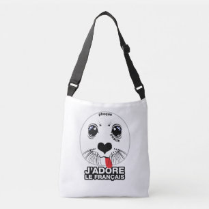 J'adore le français (I LOVE FRENCH) [Québécois] Crossbody Bag