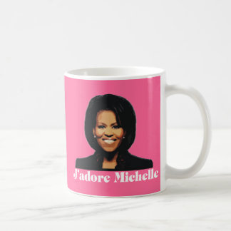J'adore Michelle coffee Mug in Strawberry Pink