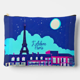 J'adore Paris - Fantasy Paris Under a Full Moon Accessory Pouch