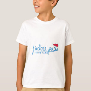 j'adore Paris (I love Paris) with red beret T-Shirt