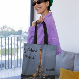 J'Adore Paris Personalised Tote Bag