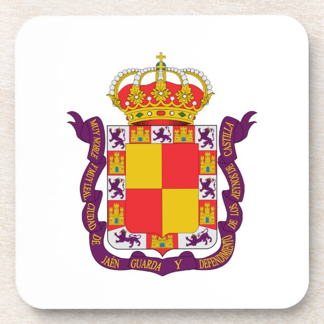 Jaén Coat of Arms Coaster (Front)