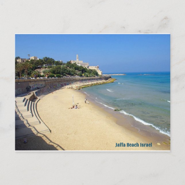Jaffa Beach Israel Holiday Postcard (Front)