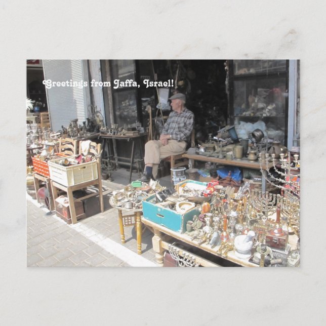 Jaffa Flea Market Photograph Postcard (Front)