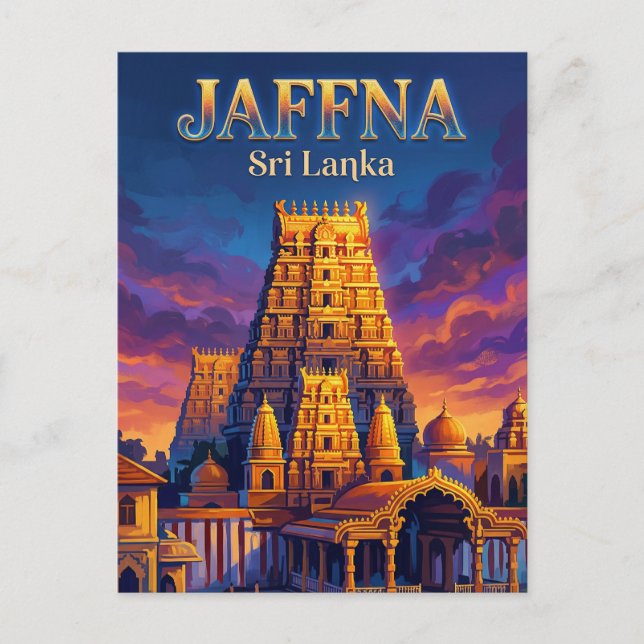 Jaffna Sri Lanka Postcard (Front)