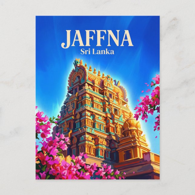 Jaffna Sri Lanka Postcard (Front)
