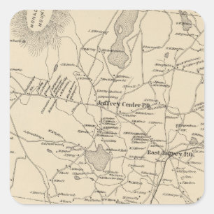 Jaffrey, Cheshire Co Square Sticker