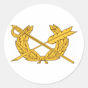 Jag 1 classic round sticker