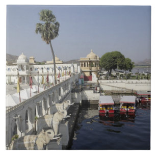 Jag Mindar Palace, Lake Pichola, Udaipur, India. Ceramic Tile
