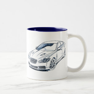 Jag XFR 2009 Two-Tone Coffee Mug