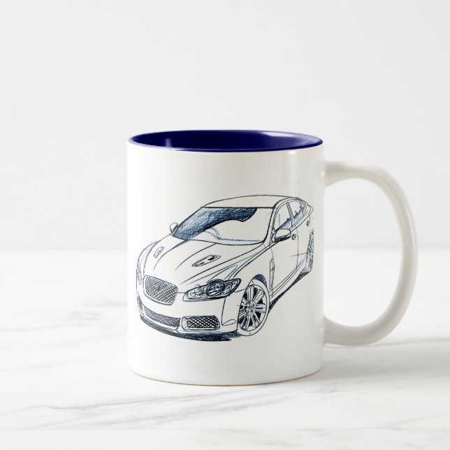 Jag XFR 2009 Two-Tone Coffee Mug (Right)