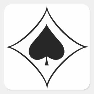 Jagdgeschwader 53 (JG 53) Pik As Insignia Square Sticker