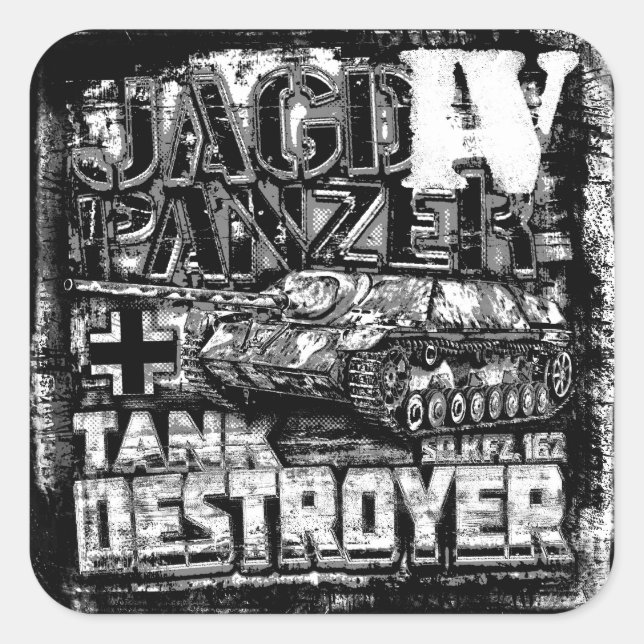 Jagdpanzer IV Square Sticker (Front)