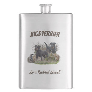 Jagdterrier ,,Bo v. Renbrad Kennel.'' Flask