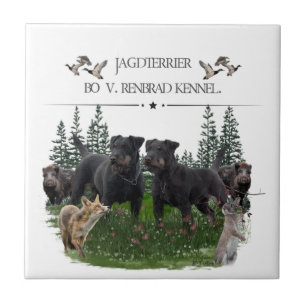 Jagdterrier Bo v. Renbrad Kennel. HP Laptop Skin C Ceramic Tile