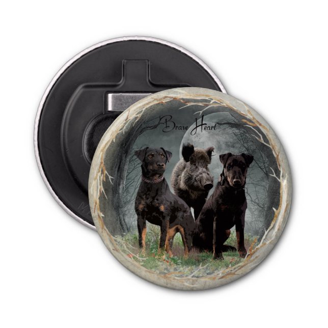 Jagdterrier , brave heart  tapestry poster acrylic bottle opener (Front)