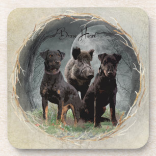 Jagdterrier , brave heart tapestry poster acrylic coaster