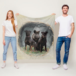 Jagdterrier , brave heart tapestry poster acrylic fleece blanket
