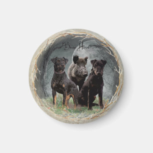 Jagdterrier , brave heart tapestry poster acrylic magnet