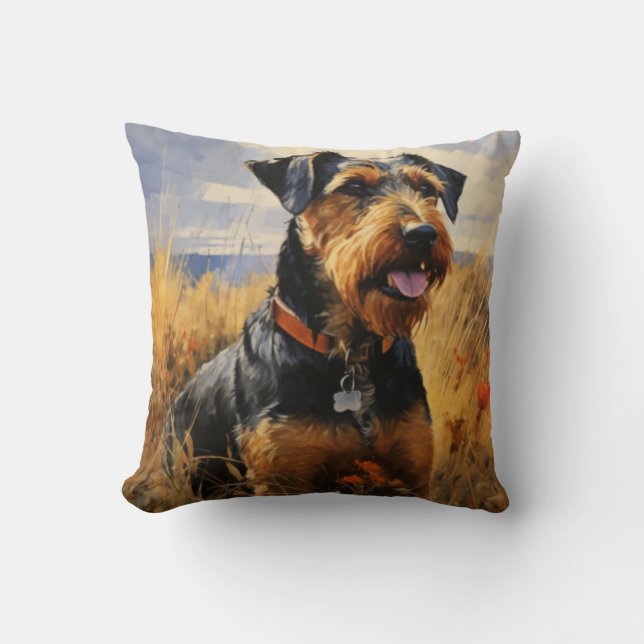 Jagdterrier dog cushion (Front)