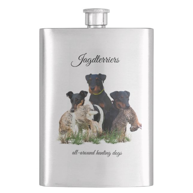 Jagdterrier  Flask (Front)