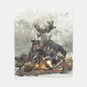 Jagdterrier, German Hunting Terrier Fleece Blanket
