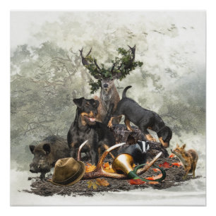 Jagdterrier, German Hunting Terrier Poster